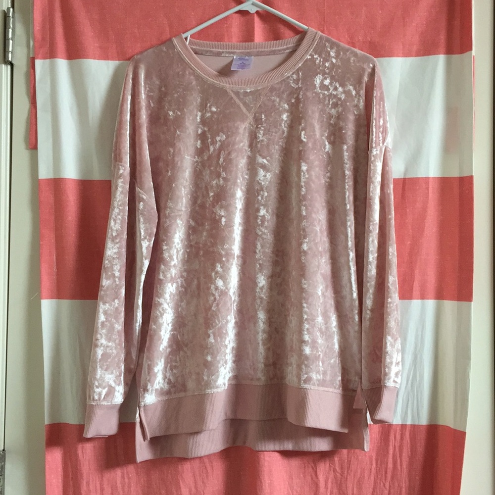 Velvet, pink sweater!